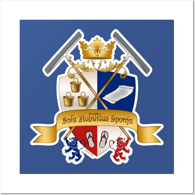 Sponja (Israeli Mop) Coat of Arms Wall Art by jrotem